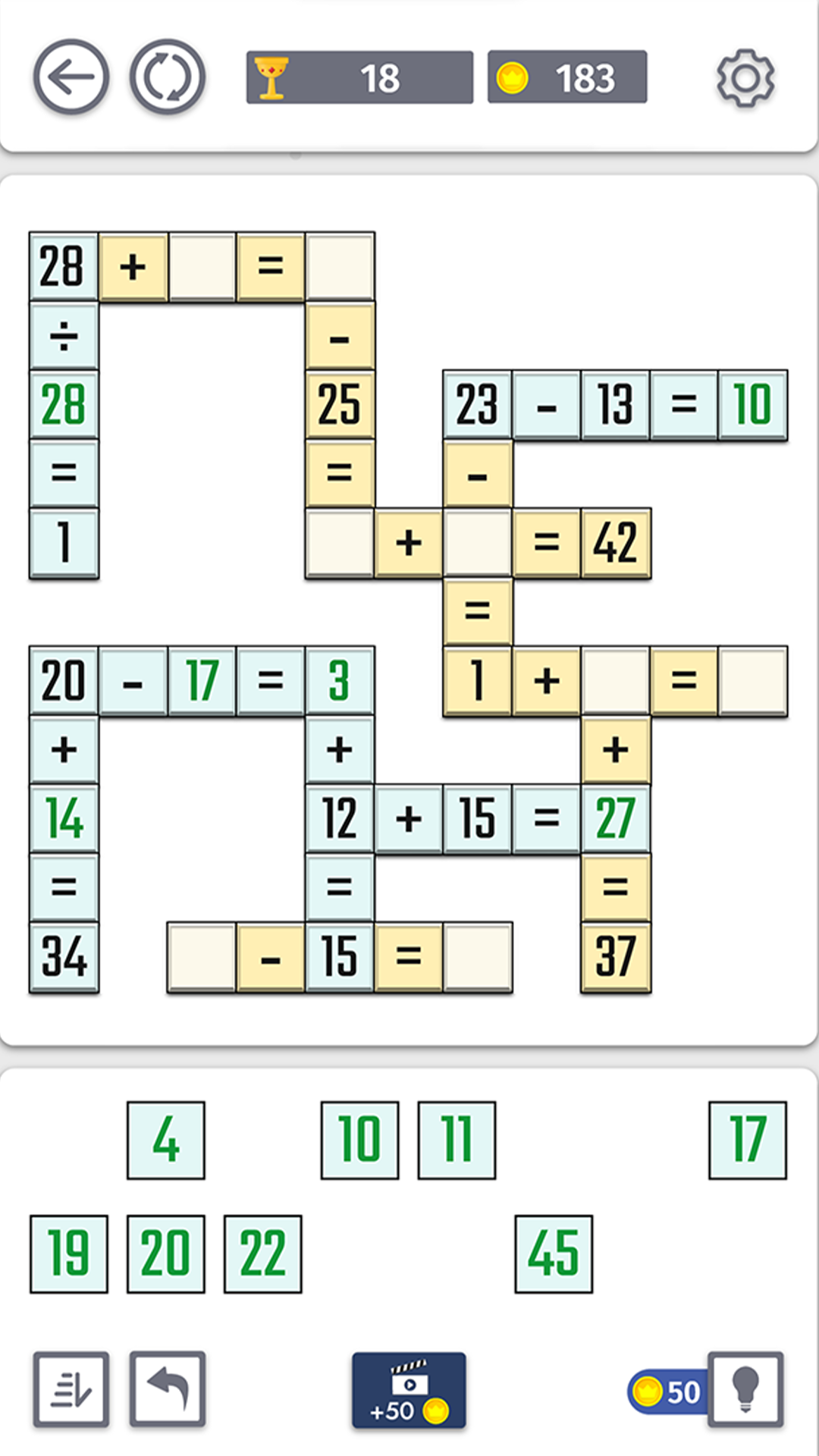 Math Puzzles: Crosswords screenshot 7