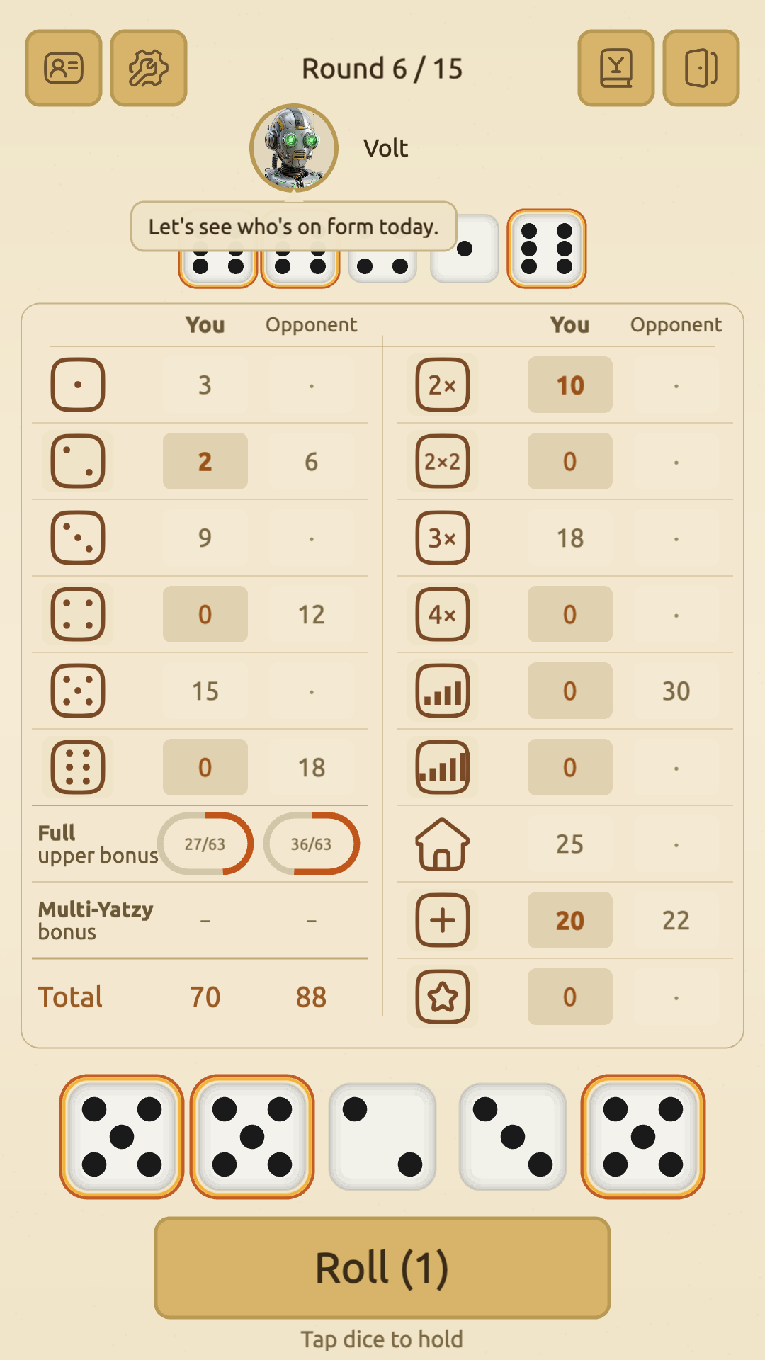 Yatzy Duel screenshot 4