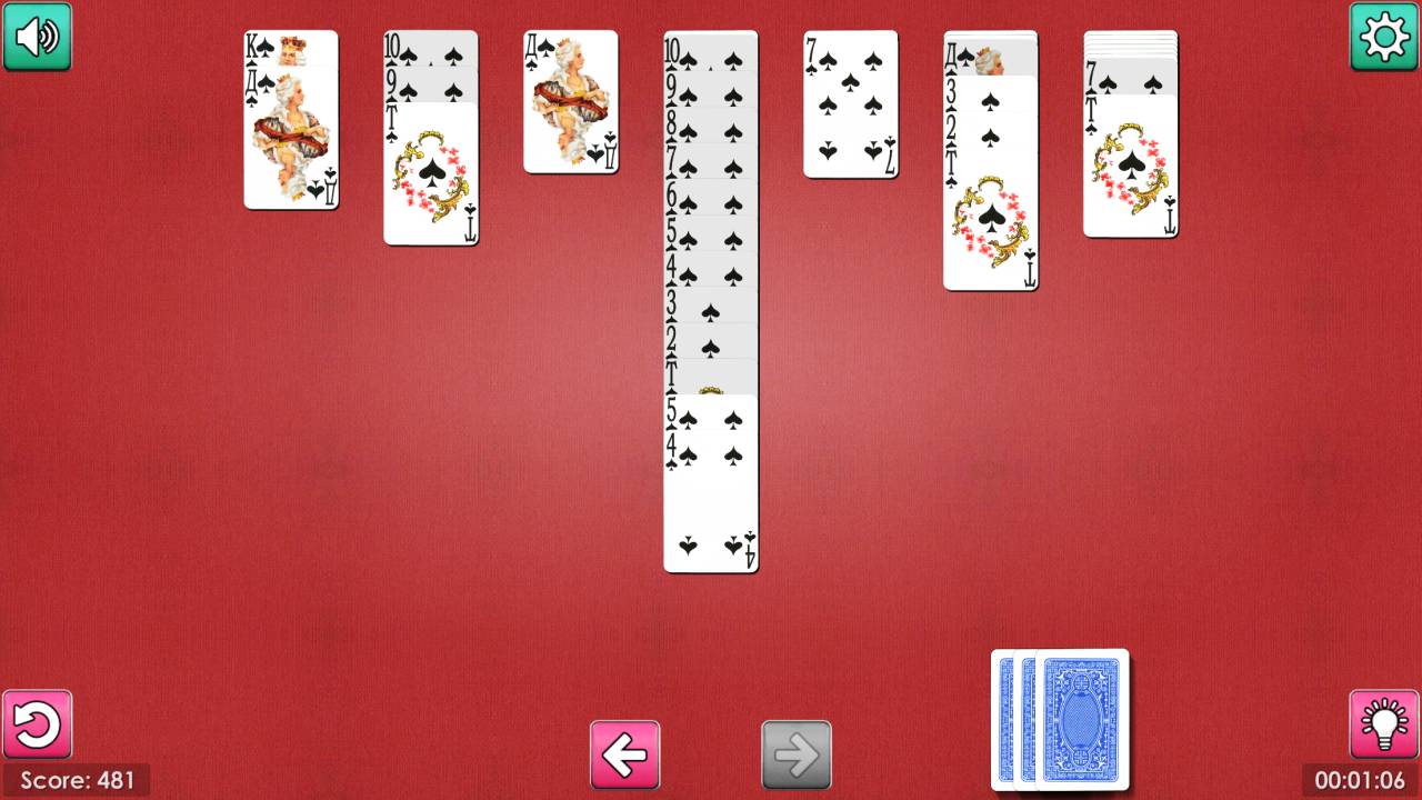 Spider Solitaire: Soviet Cards — screenshot 4