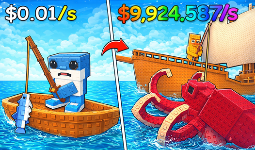 Brainrot Fishing +1 per second 3D obby tycoon