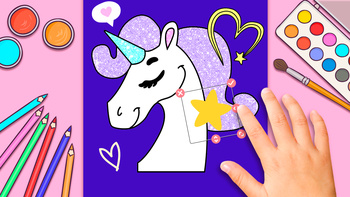 Unicorns Coloring Game for Girls