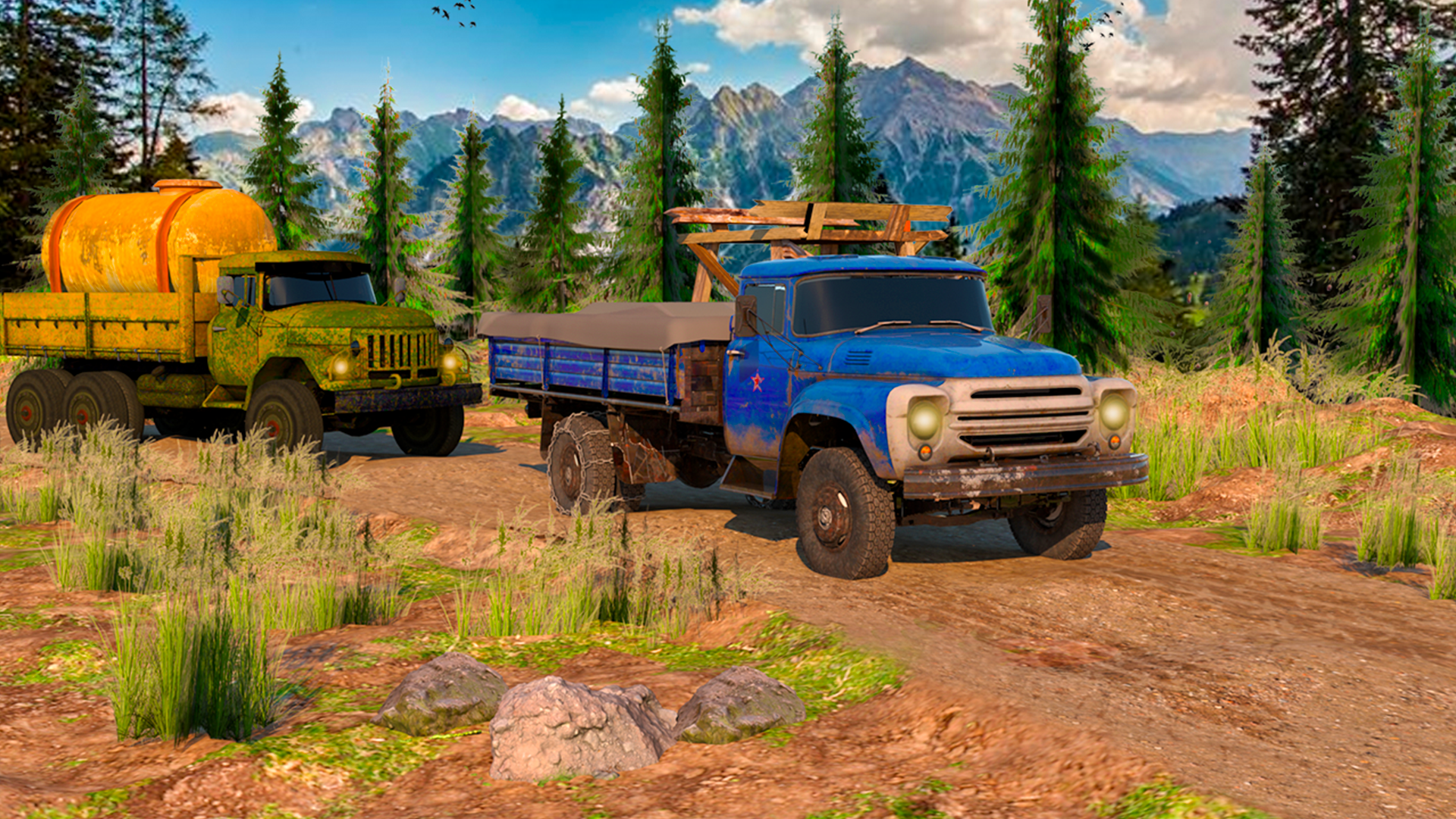 Simulator of a powerful truck ZIL 130 screenshot