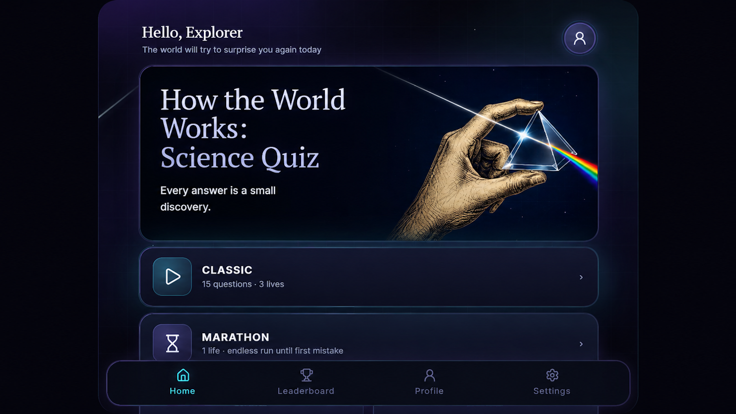 How the World Works: Science Quiz — screenshot 1