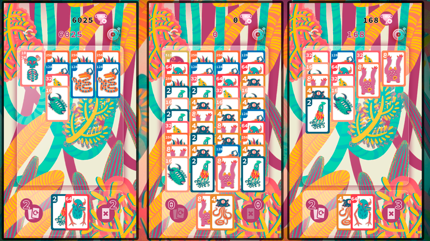 2048 Monster Merge Soltaire — screenshot 2