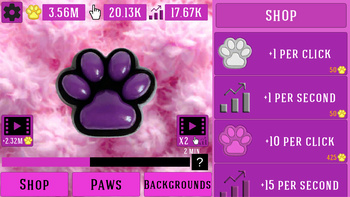 Taba paws: clicker evolution