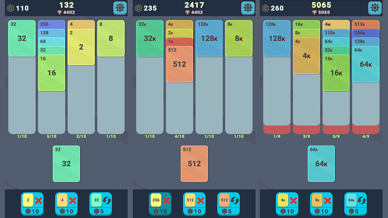Card Numbers 2048 — screenshot 1