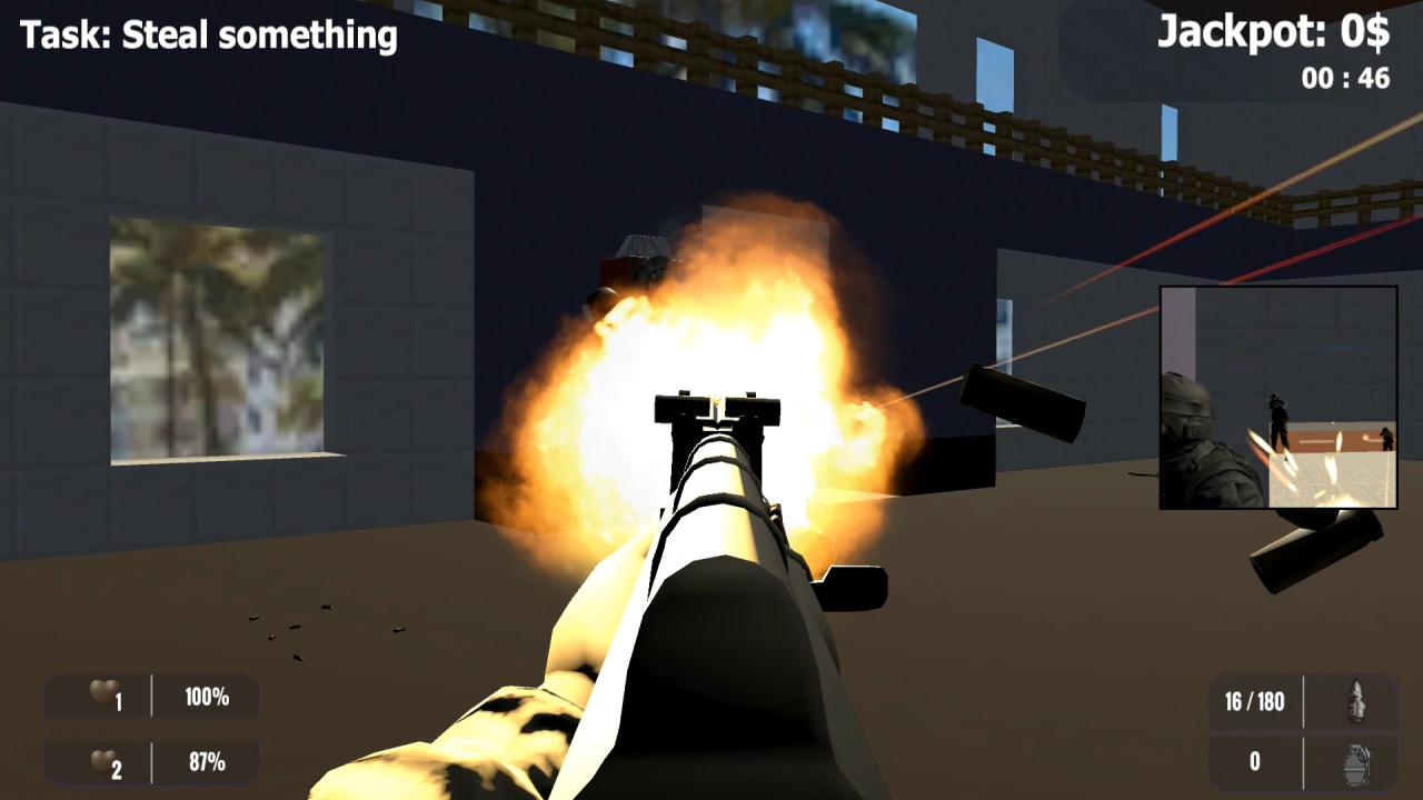 Bank robbery - For two players! screenshot