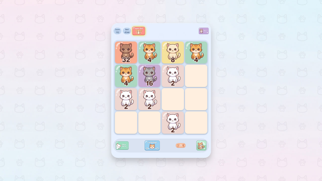 Meowgic 2048 — screenshot 2