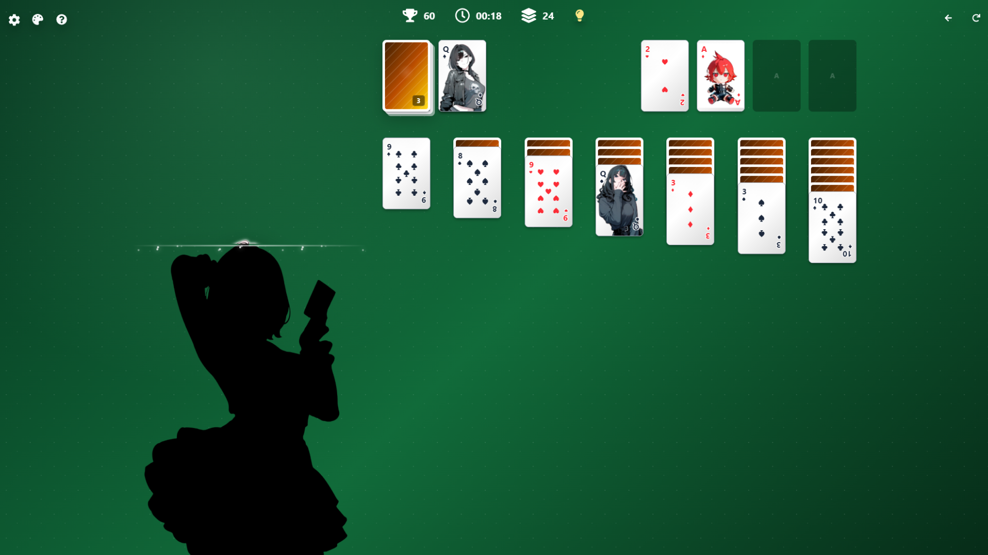 Solitaire classic e-girl — screenshot 5