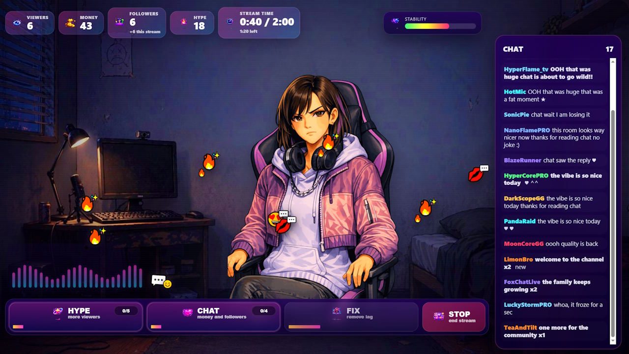 Streamer Career: Reach 10M Live Viewers — screenshot 4