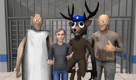 Schoolboy and Granny 3: Prison Break