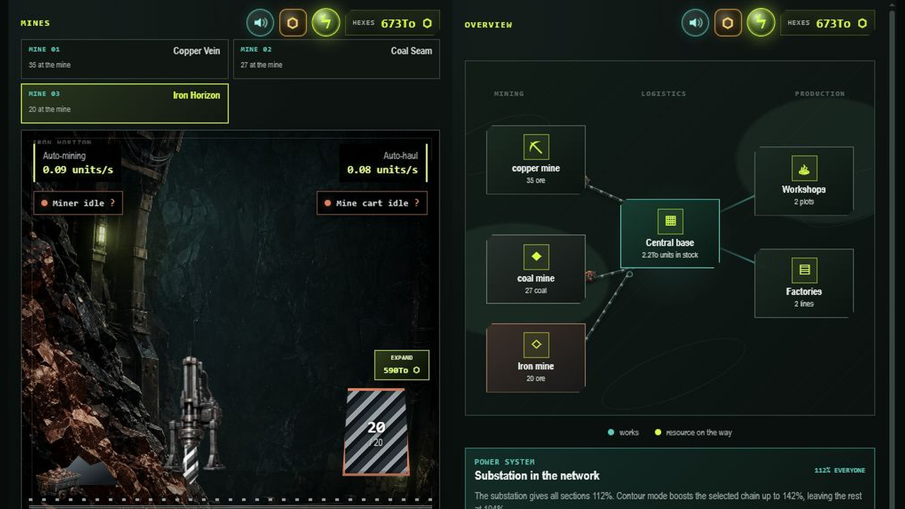 Depth Shaft Idle — screenshot 1