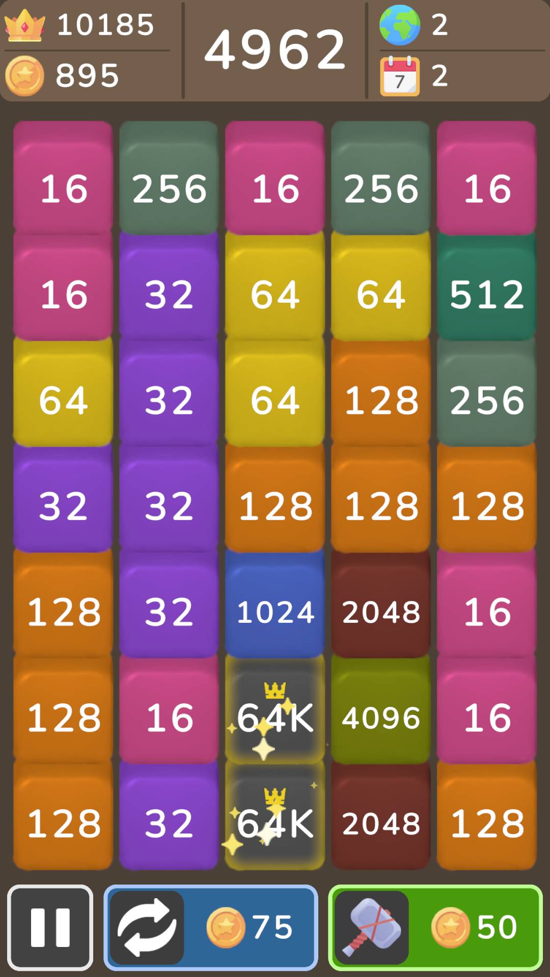 Merge and Blast + 2048 screenshot 5