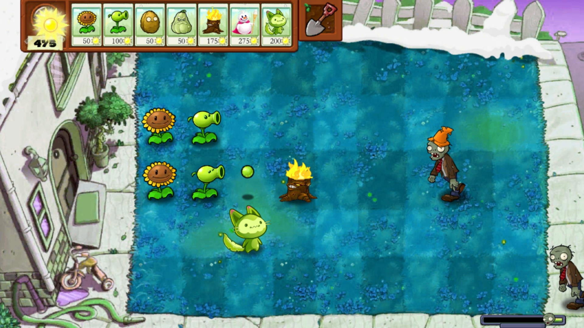 Plants vs Zombies. Hack screenshot