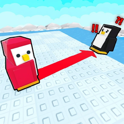 Knockout - Push Penguins on Ice!