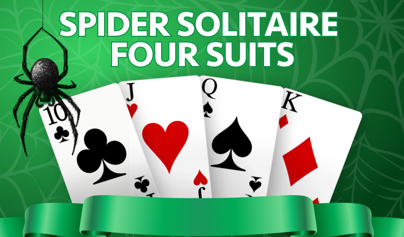 Spider Solitaire Four Suits game cover