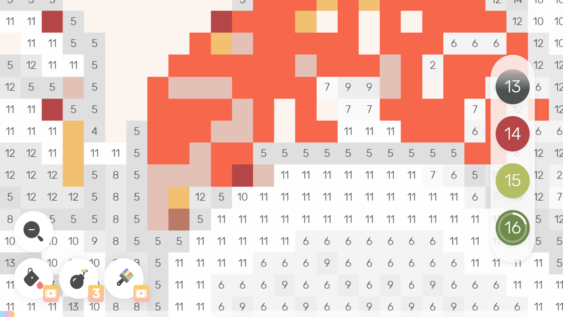 Пиксельная Раскраска по Номерам — screenshot 13