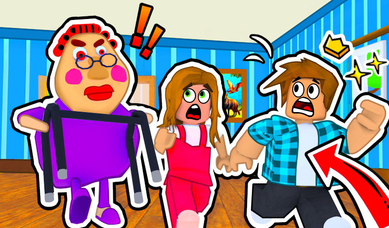 Escape Evil Granny Obby! game cover