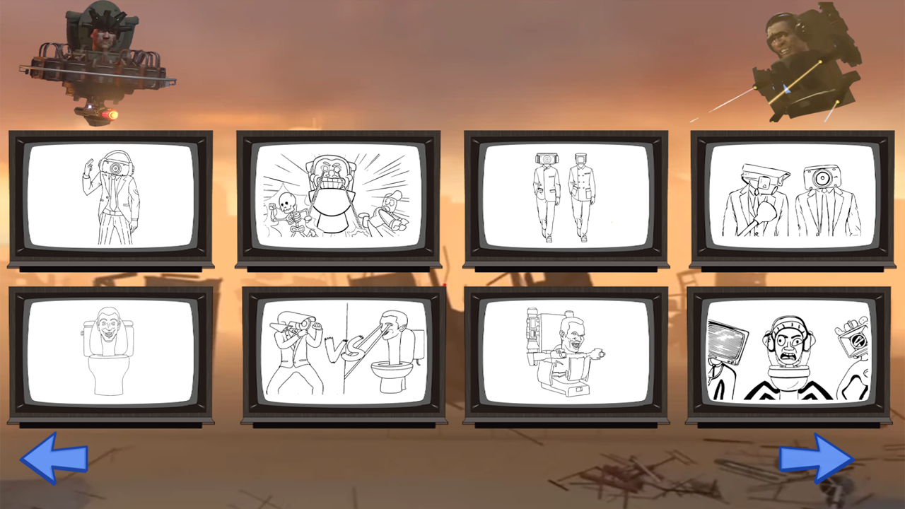Skibidi-di Toilet Coloring Pages screenshot