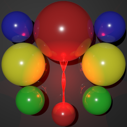 Magnetic Balls Merge