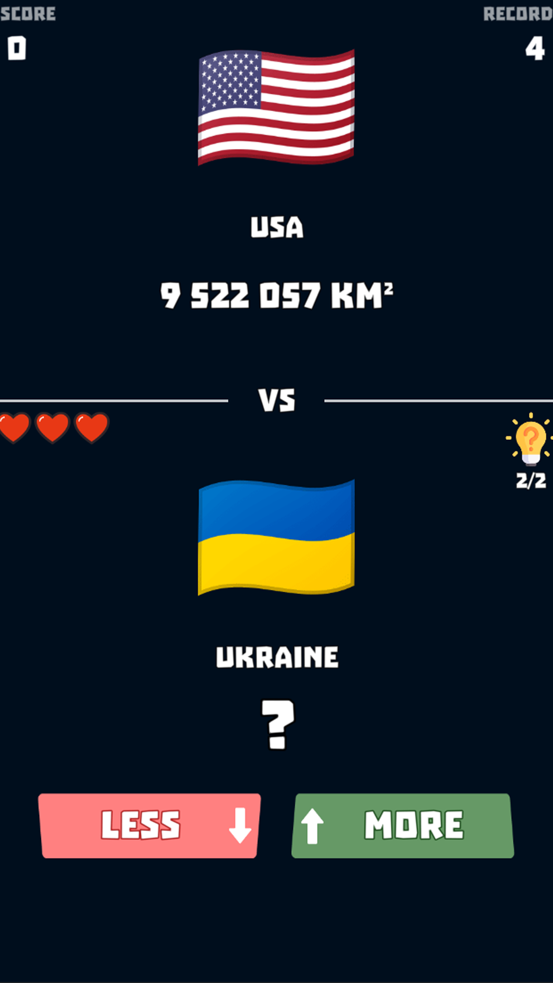 Countries by area screenshot 3