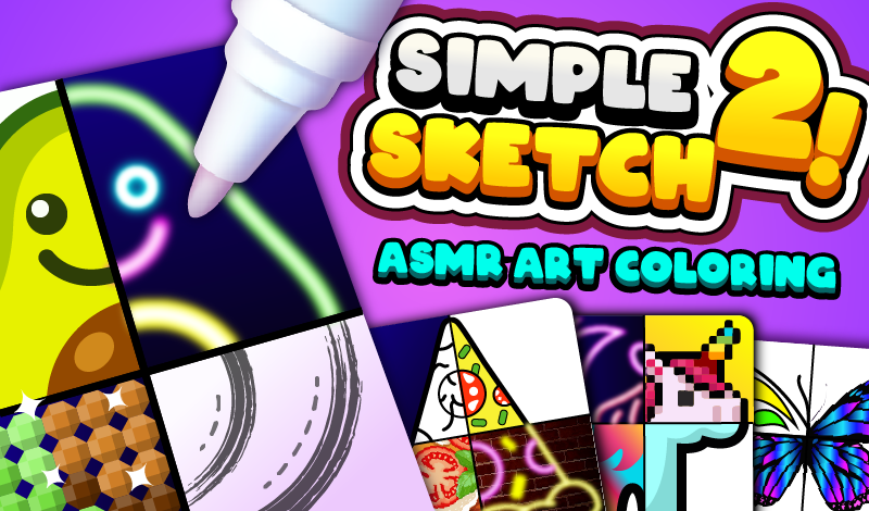 Simple Sketch 2! ASMR Art Coloring game cover