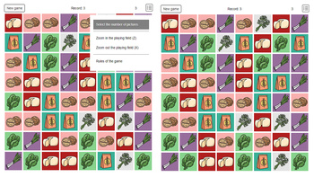 Match-3 Game. Vegetables