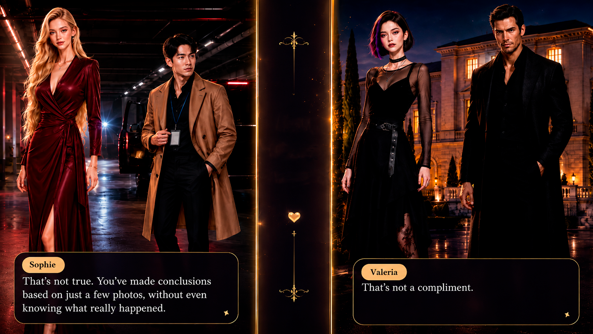 Romantic Stories: Hearts and Love screenshot