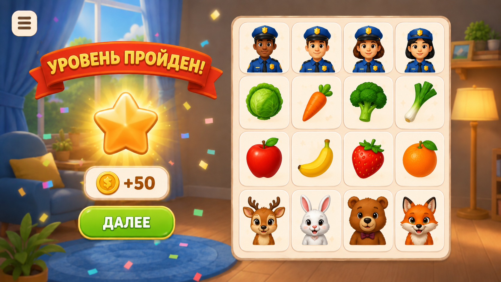 Ассоциации: Собери ряд — screenshot 2