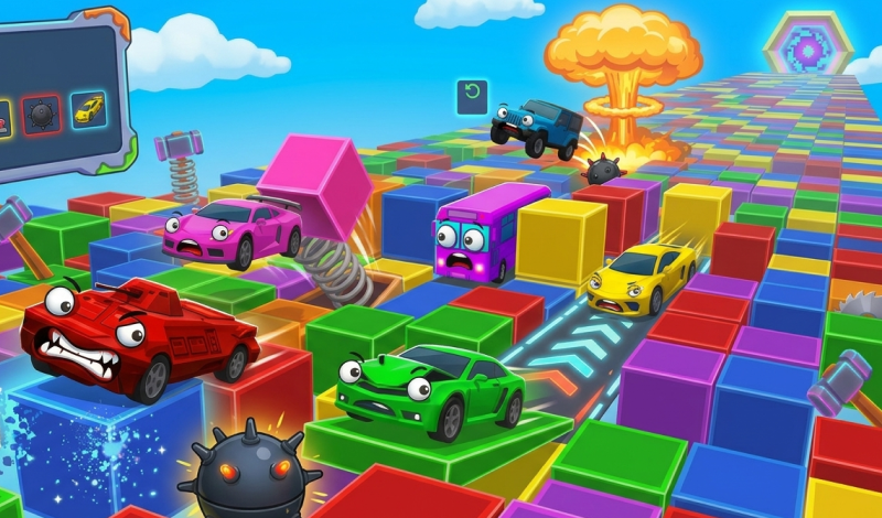 Minesweeper Race on Cars game cover