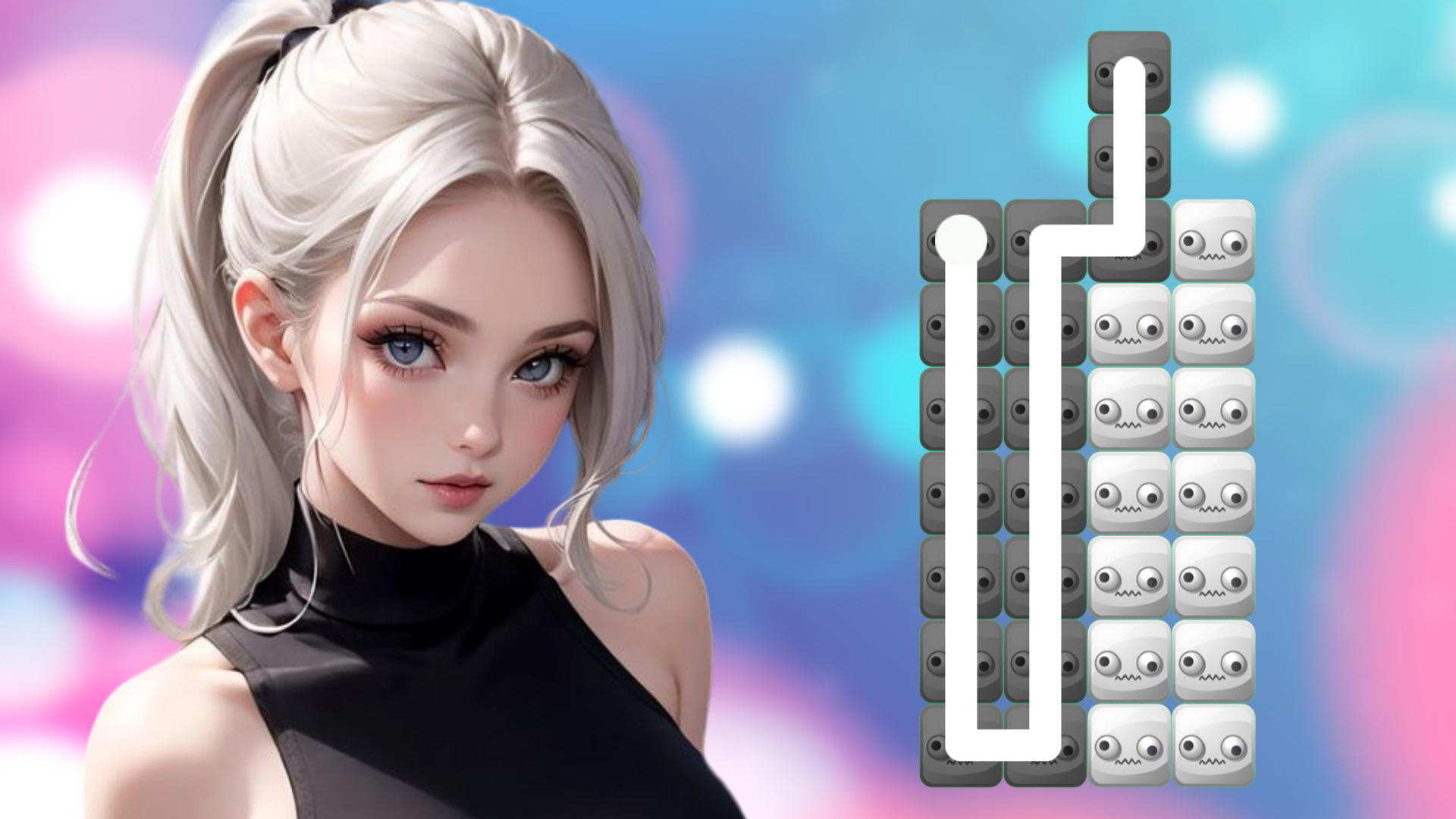 Connect the blocks with one line: Beauties! screenshot