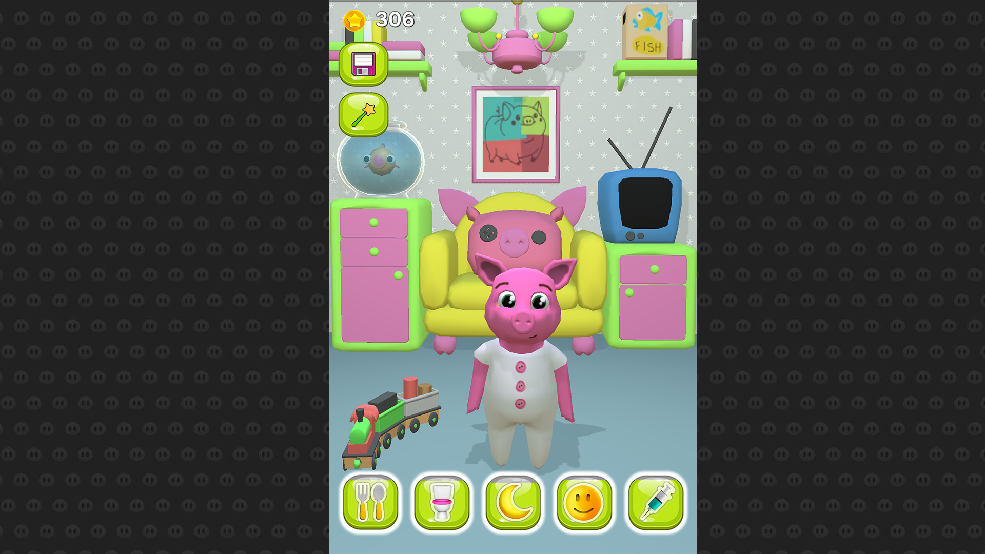 Pig Pigotchi. Grow a pig! My pet screenshot