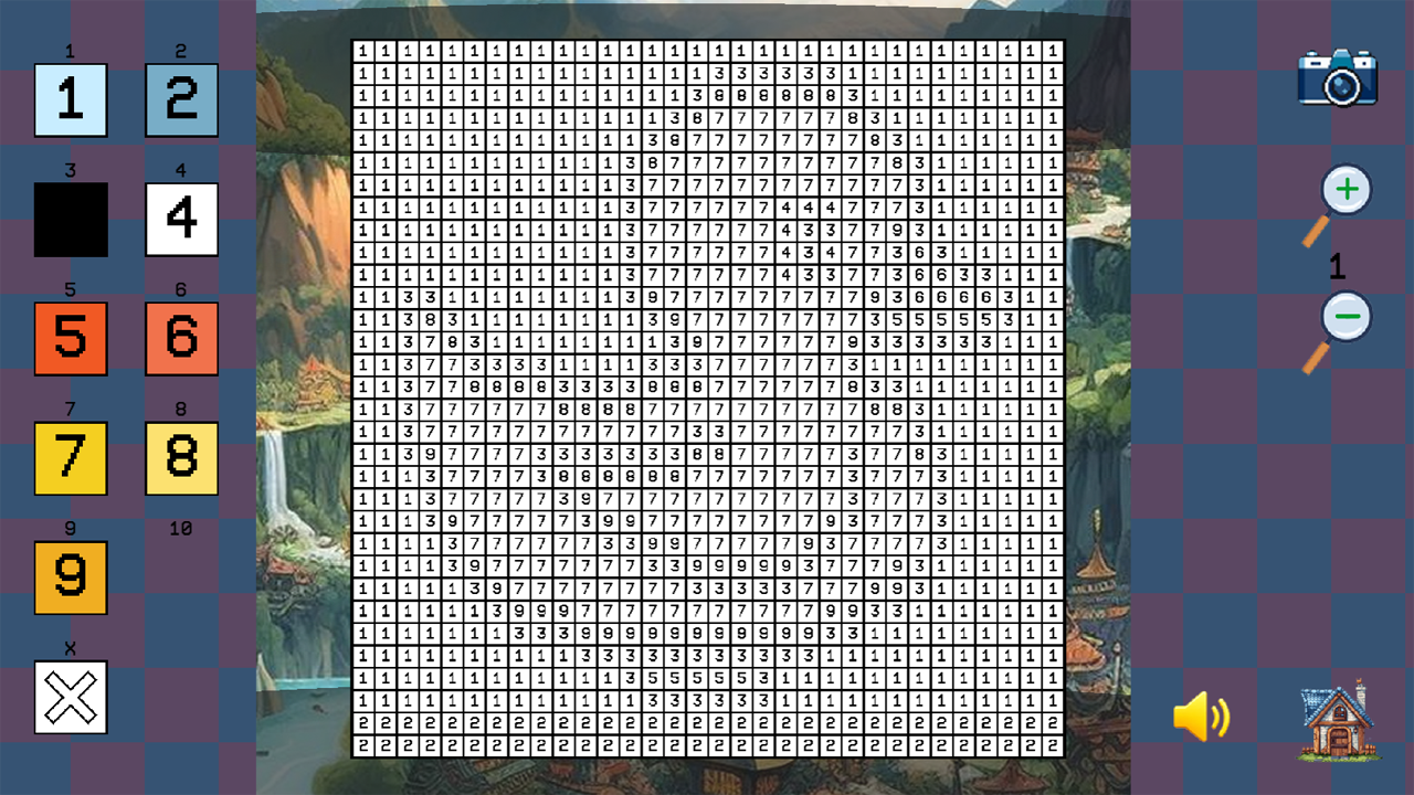 Color pixel coloring pages — screenshot 7