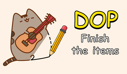 DOP Finish the Items