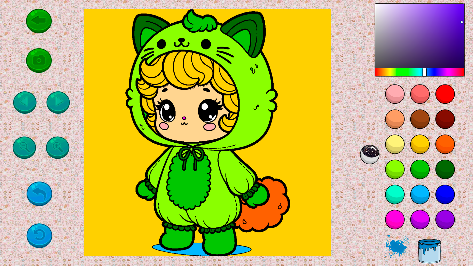 Coloring Book for Girls: Dolls and Princesses screenshot