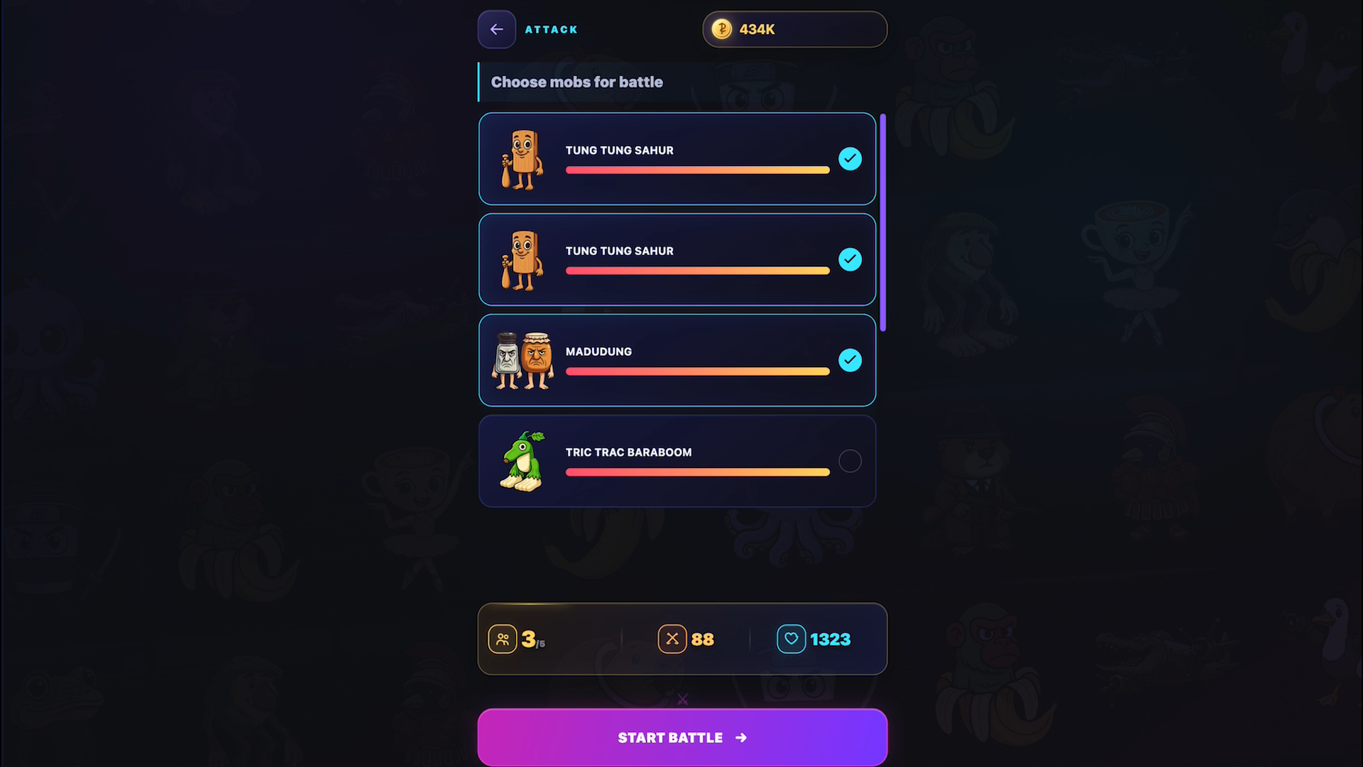 Merge Brainrots: Battle of Memes — screenshot 2