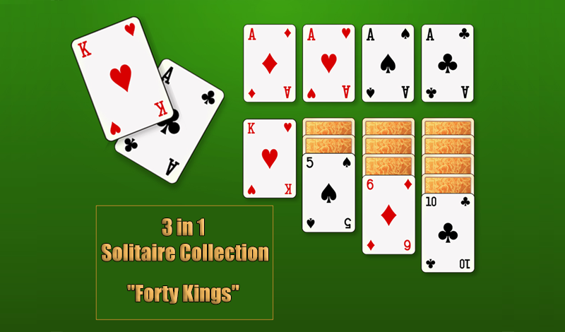 3 in 1 Solitaire Collection "Forty Kings" game cover