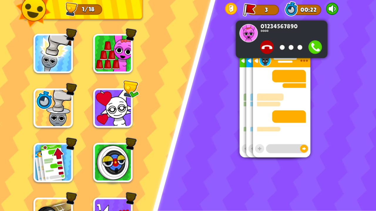 Mini Games: Sprunki Mod Tik Tock Challenge screenshot