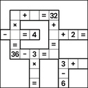 Math Crossword. Number Puzzle