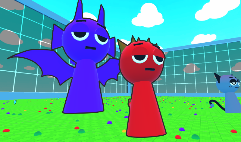 Sprunki 3D: Eat Up Everyone In The Arena game cover