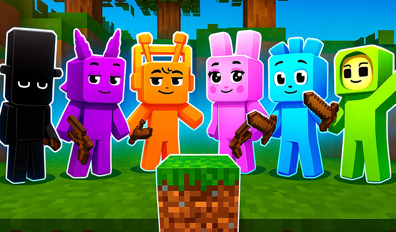 Sprunki Craft - Sandbox 3D game cover