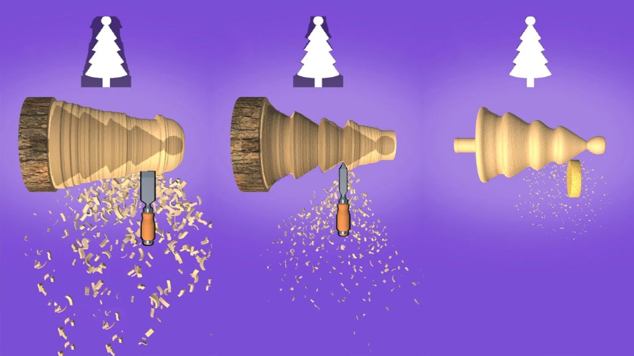 Wood Turning Wood Carving ASMR Processing screenshot