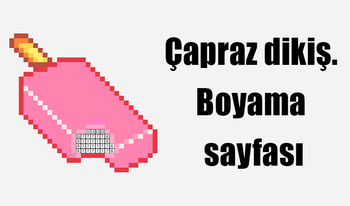 Çapraz dikiş. Gıda Boyası