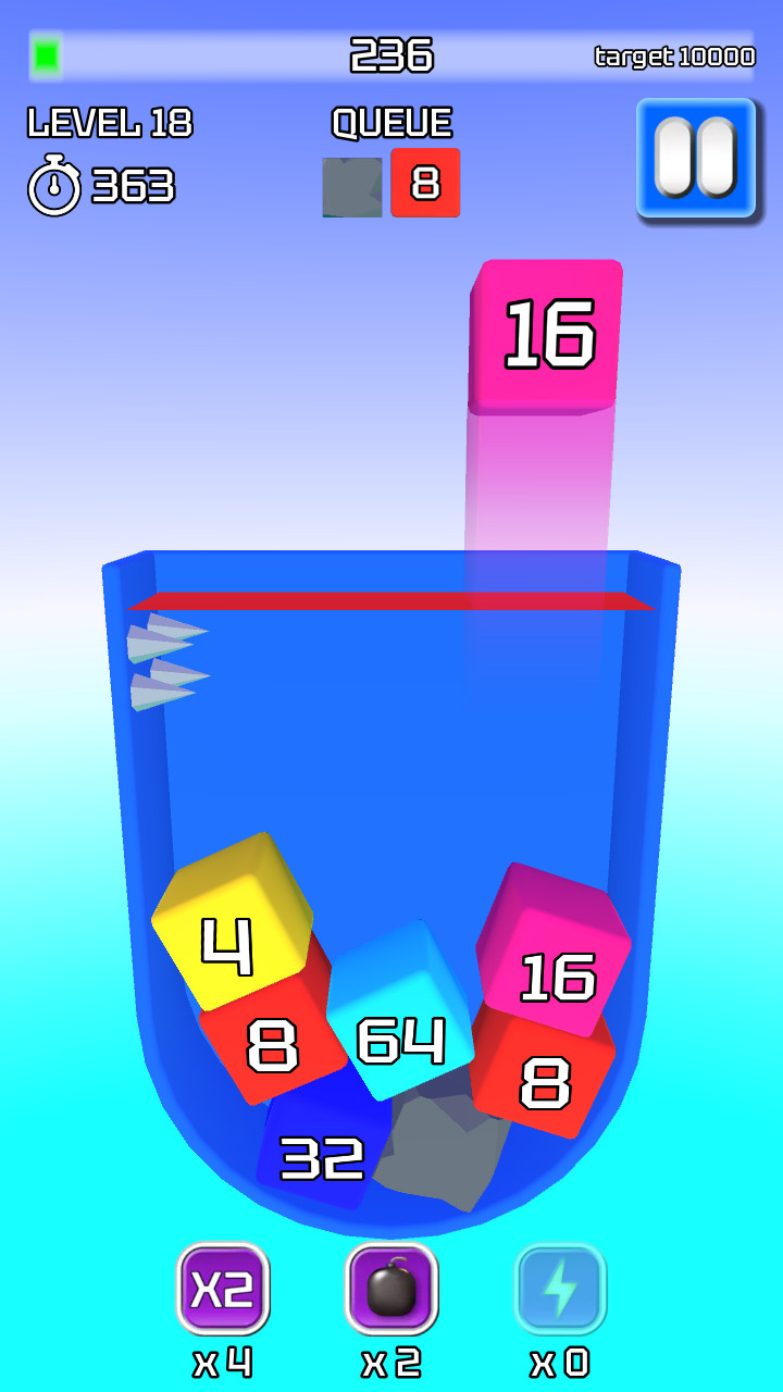 2048 3D: Merge Cubes screenshot 6