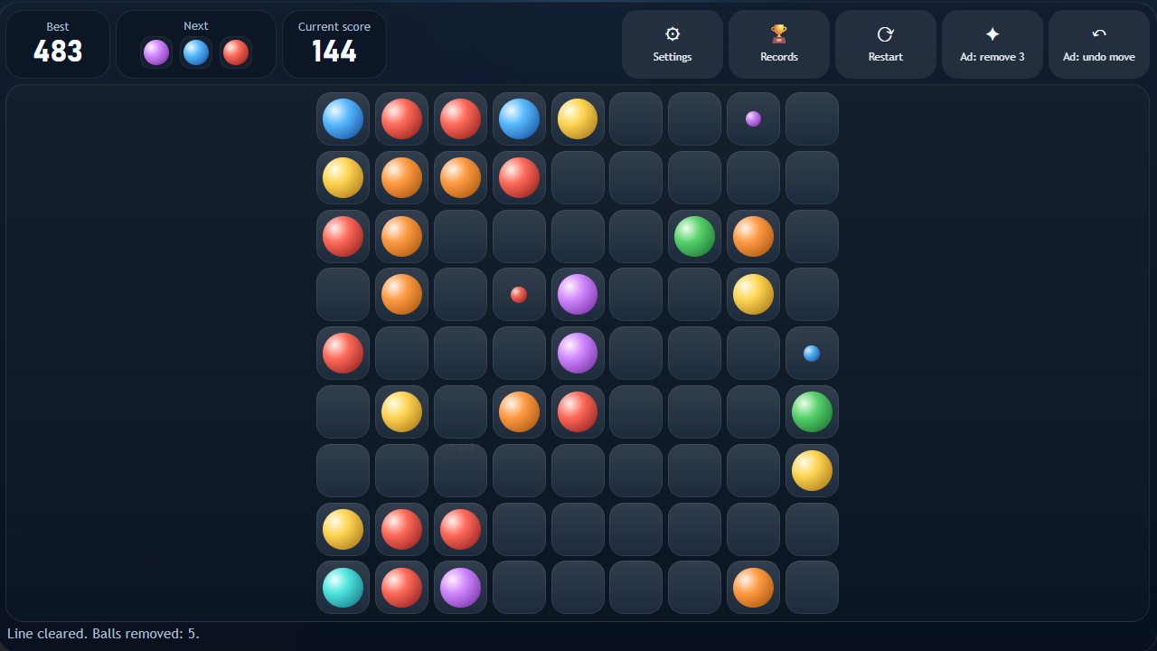 Lines 98 Classic Balls — screenshot 8
