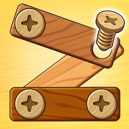 Wood Nuts & Bolts Puzzle