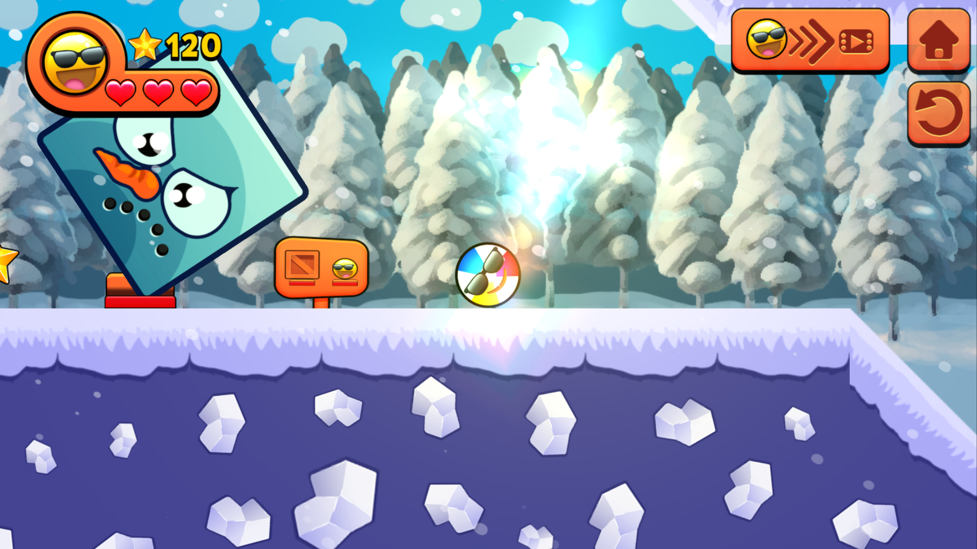 Cool Emoji Ball 4: Red and Blue screenshot