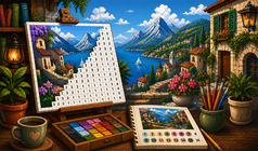 PixelArt: Color the Pixels