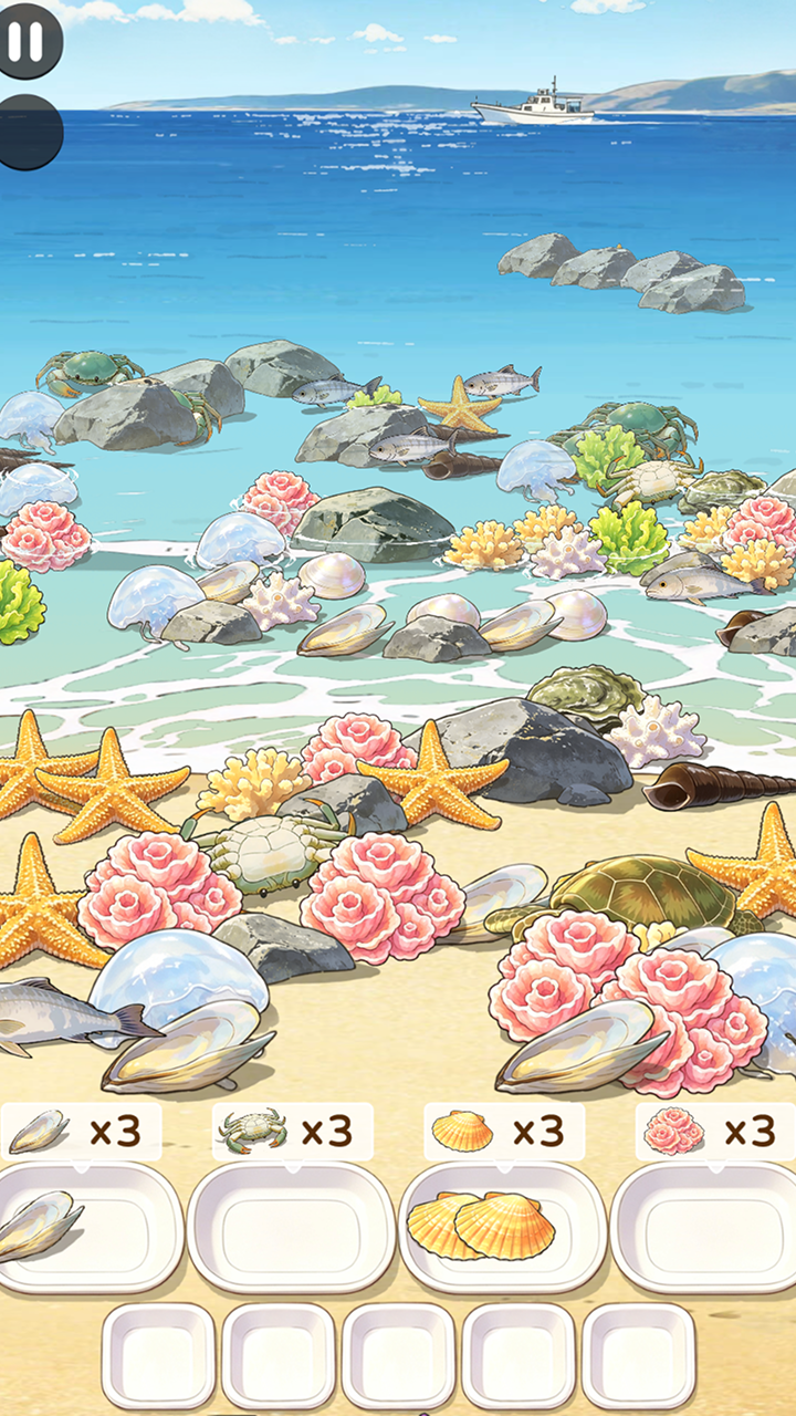 Seafood Match-3: Beach screenshot 3