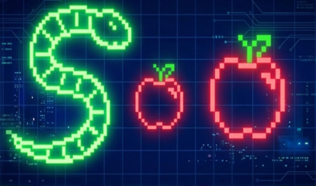 Pixel Neon Snake